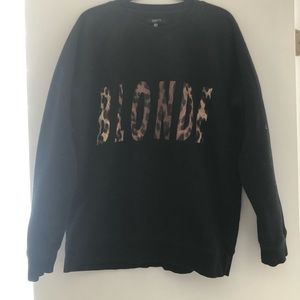 Brunette the label blonde leopard sweater